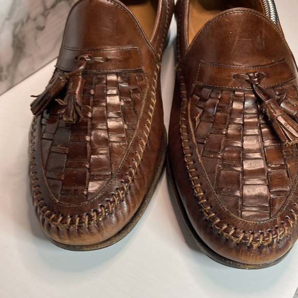 Nordstrom made in Italy black tassle loafers basket weave available in black b16 main image 8